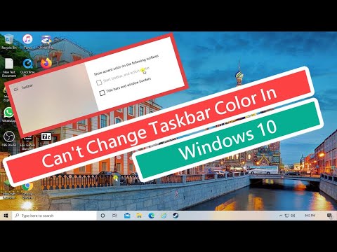 Can't Change Taskbar Color In Windows 10 FIX hqdefault
