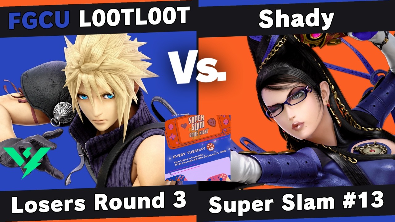 Super Slam 13 - L00TL00T (Cloud) vs Shady (Bayonetta) - Losers Round 3