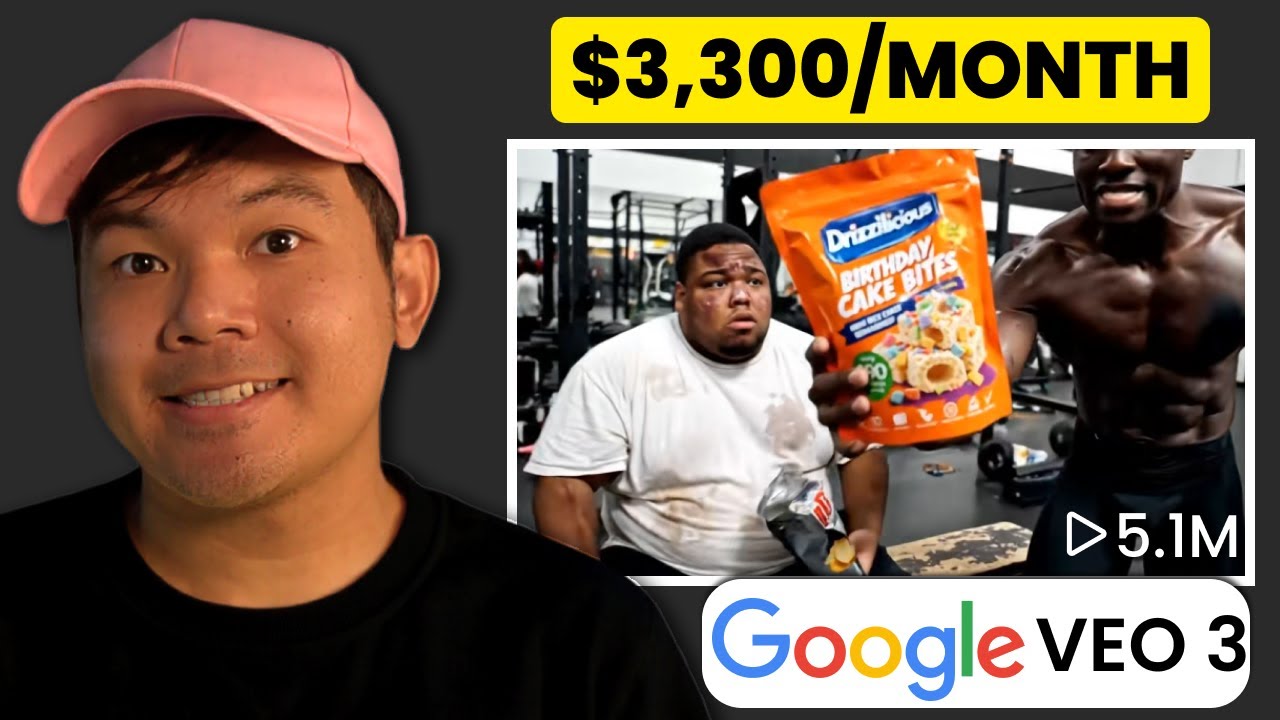 Make $3,300/month with Google VEO 3 On TikTok Shop (make money with video ads)