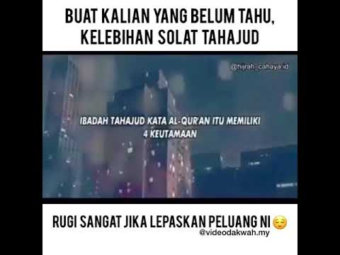 Kelebihan Tahajud Youtube