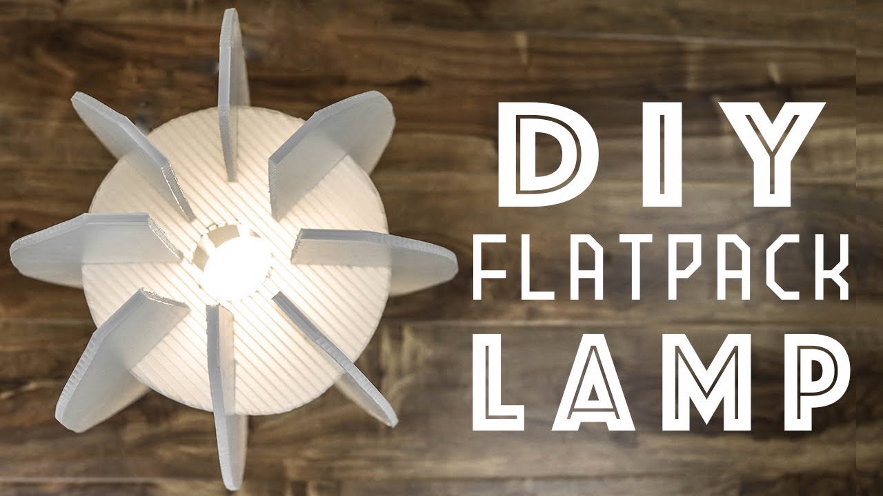 DIY Modern FlatPack Lamp How To Make YouTube