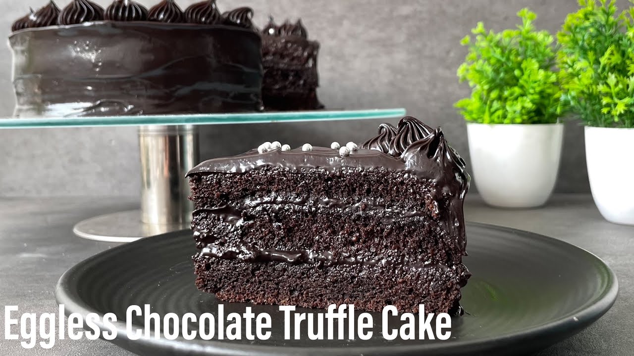 Eggless CHOCOLATE TRUFFLE CAKE | Truffle Cake | Dark Chocolate Truffle Cake | Best Bites