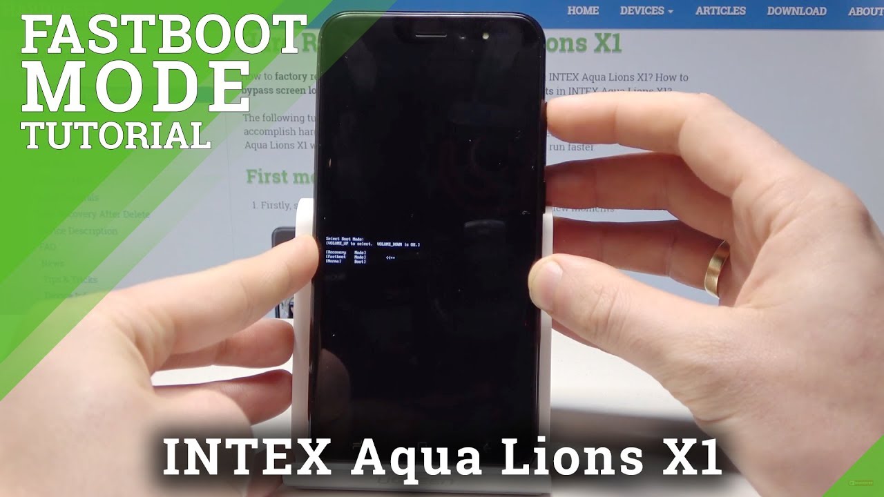 Fastboot Mode INTEX Aqua Lions X1 - Enter & Quit Fastboot