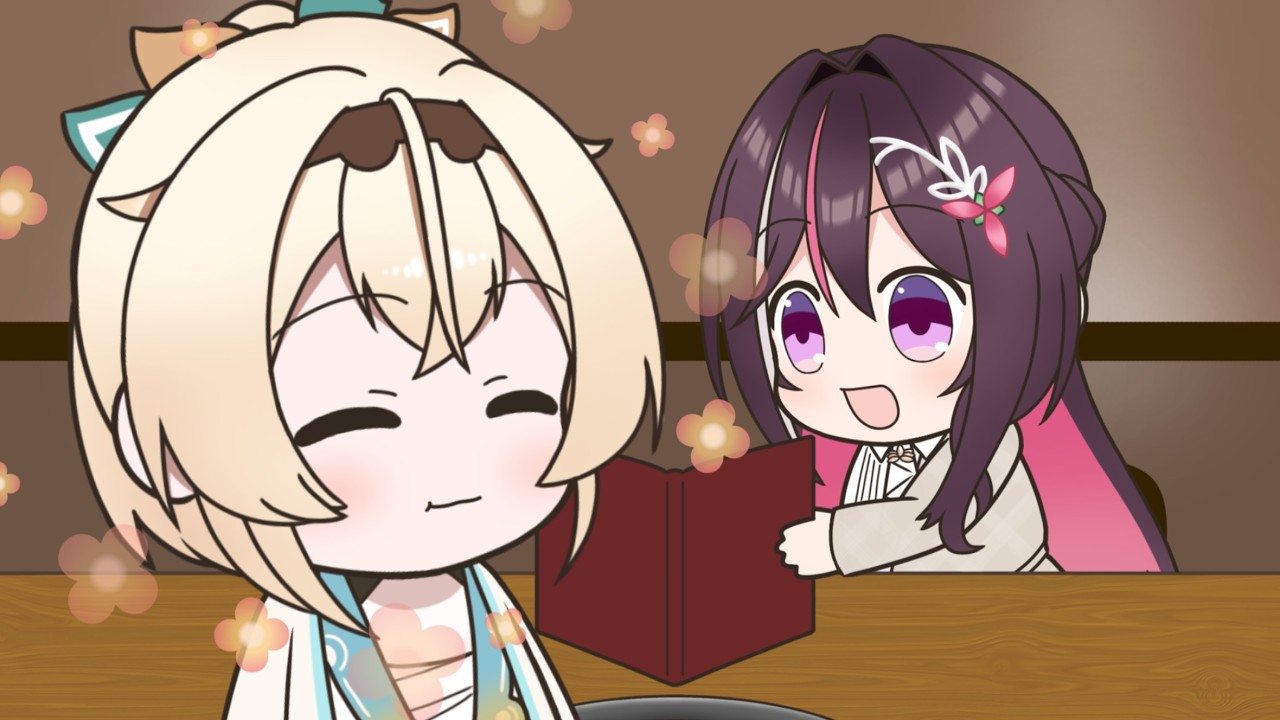 【手描き】焼肉が美味すぎてあずきちの話が頭に入らないござる【ホロライブ/AZKi/風真いろは】