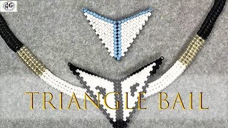 BEADED TRIANGLE BAIL