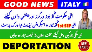 New Italy Govt Immigration 2324 1Sep Good News For Immigrant Deportation Italian News In Urdu