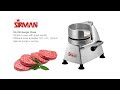 Sirman manual burger press