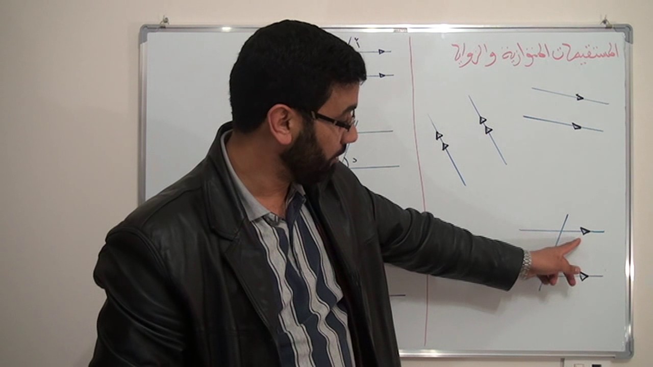 المستقيمات المتوازية والزوايا    الجزء 1