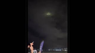 Triangle UFO spotted by bunch of people