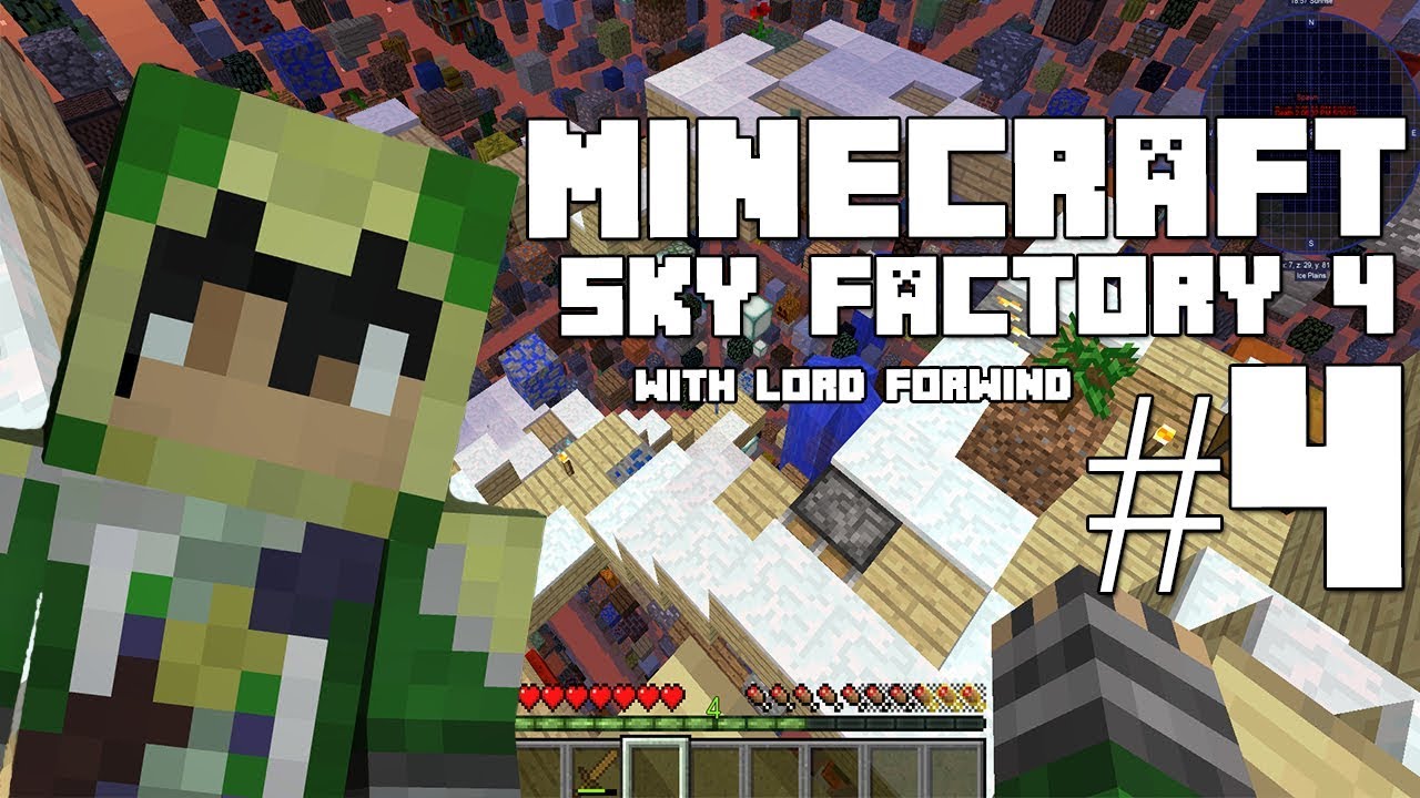 Minecraft Sky Factory 4 - Ep.4 Dirt Sapling! - YouTube