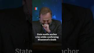 State media anchor cries while confirming Khamenei’s death