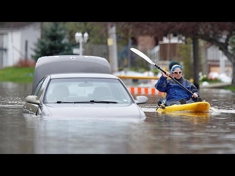 Fuertes lluvias e inundaciones en el este de Canadá