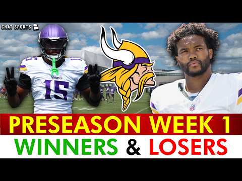 Vikings WINNERS & LOSERS After Week 1 Preseason WIN vs. Giants Ft. J.J. McCarthy