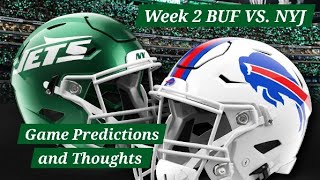 Week 2 Buffalo Bills VS. New York Jets Game Predictions! 😎🔥💚🌇✈️🗽🏈