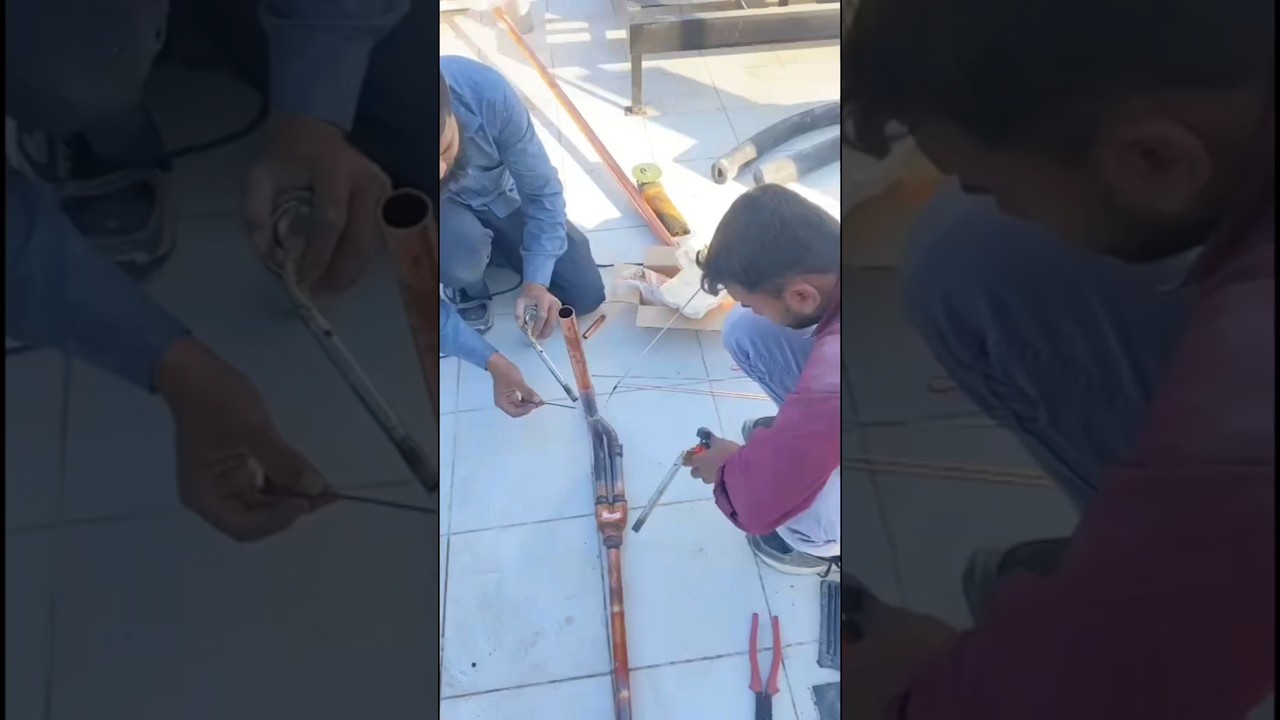 VRF ac pipeing & commissioning job🪛🔧