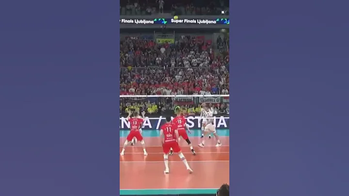 Champions League Championship point! #volleyball #...