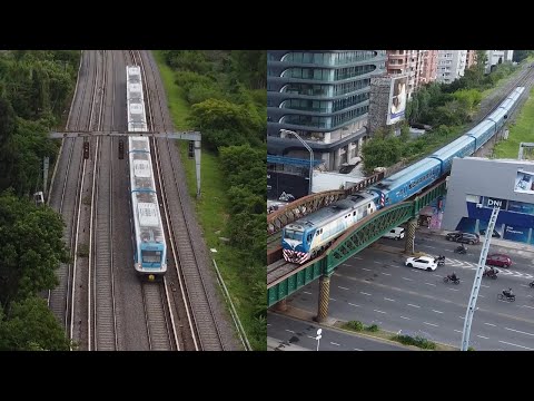 📹Trenes del Mitre y San Martín por Palermo - Diciembre 2024