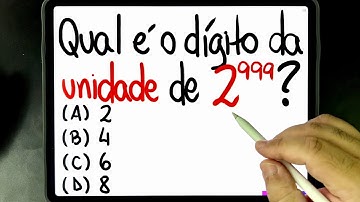 🔥 REALIDADE DE QUEM RESOLVE QUESTÃO DE POTENCIAÇÃO USANDO O RESTO DE UMA DIVISÃO! Você consegue?