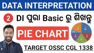 Data Interpretation (DI) || Pie Chart Concept With MCQ || OSSC CGL DI CLASS || By Sunil Sir