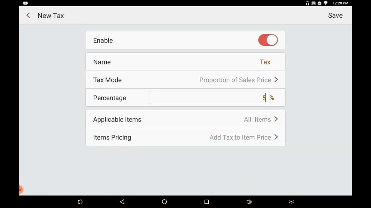 11.CashCow POSRetail Software Tax & Service Charge YouTube