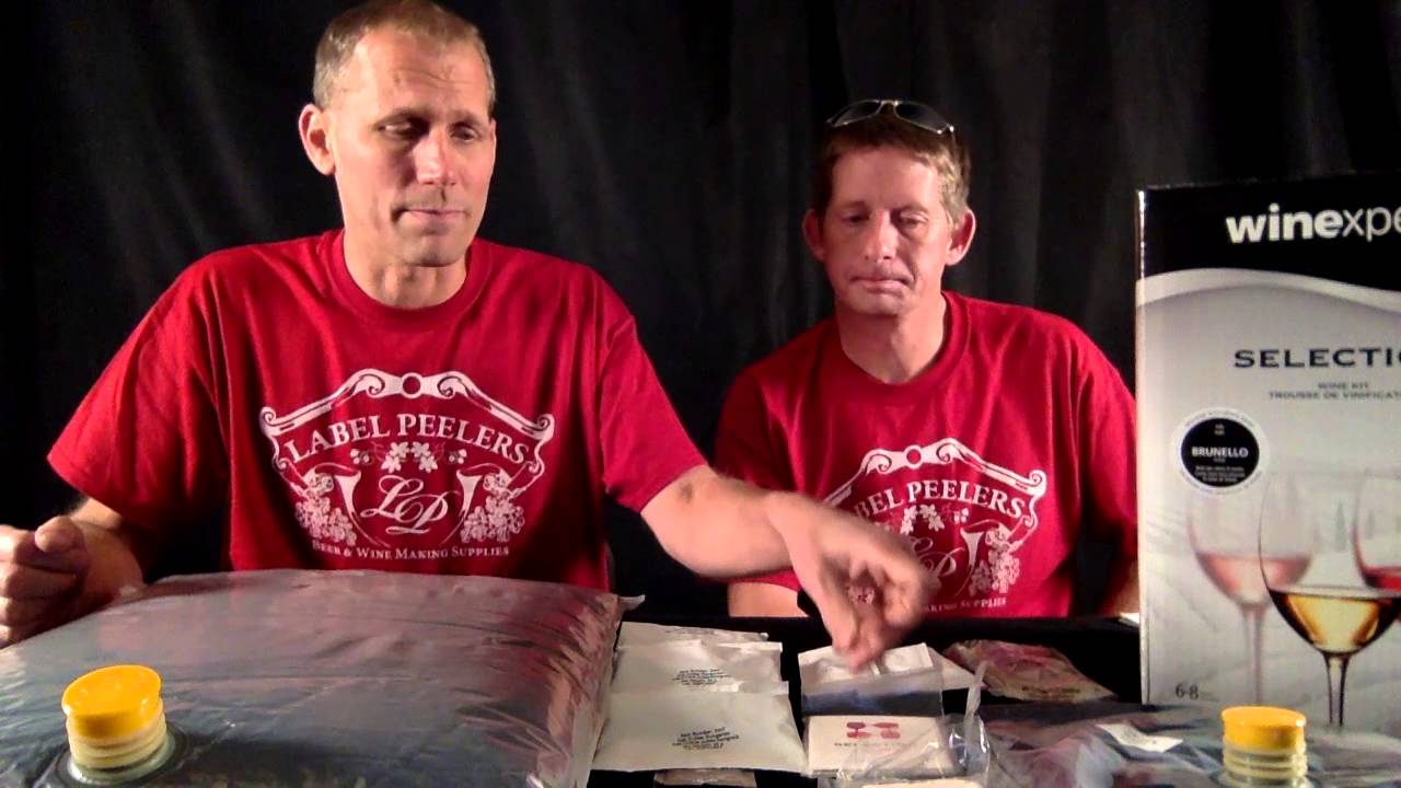 Italian Brunello Wine Kit w/ Grape Skins YouTube