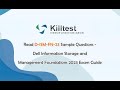 Read D-ISM-FN-23 Sample Questions - Dell Information Storage and Management Foundations 2023 Guide