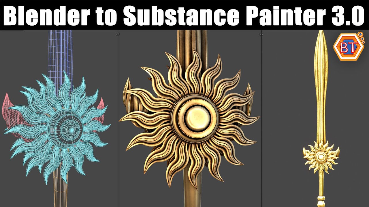 Blender to Substance Painter Texturing Tutorial | 3.0 - YouTube