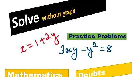 Finding The Point of Intersection of Two Linear Equations Without Graphing