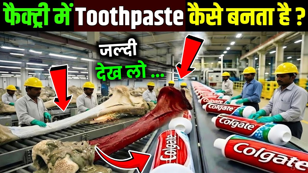देखिए फैक्ट्री में Toothpaste कैसे बनता है ? | Toothpaste Kaise Banta Hai