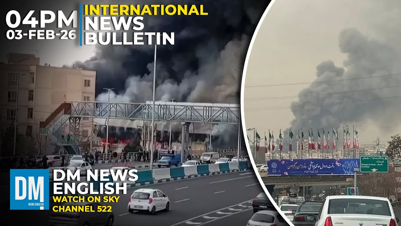 4PM News Bulletin | Major Fire Breaks Out at Tehran Shopping Centre | 03-02-26 | Sky 522