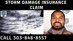 Roof Hail Damage Insurance Claim Storm Damage