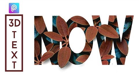 3D Text Editing | PicsArt Tutorial | Text Typography | Text Behind Object