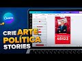 Como Criar Arte de Santinho Político para o Stories no Canva