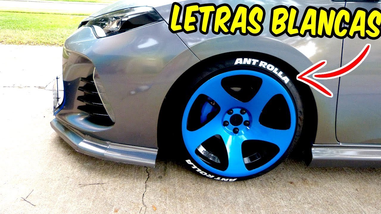 Llantas Con Letras Blancas