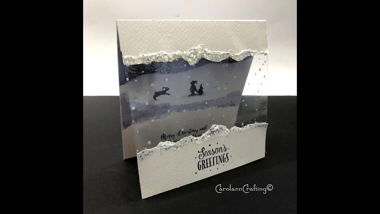 Card-io Christmas Scene Floating Card