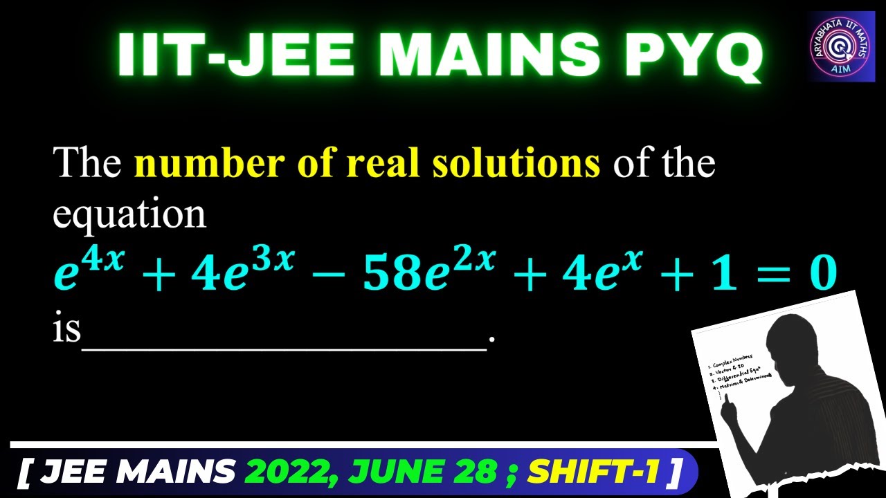 number-of-real-solutions-of-the-equation-e-4x-4e-3x-58e-2x-4e-x-1-0-is