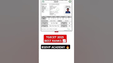 TGECET 2025 BEST RANKS 📈✍️#tsecet2026#tsecet