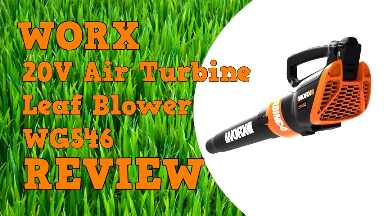 WORX WG546 TURBINE 20V PowerShare 2-Speed Cordless Battery-Powered Leaf  Blower