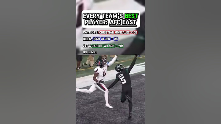 every AFC East team's best player | #nfl #football #patriots #bills #dolphins #jets