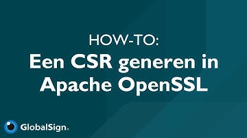 Een CSR genereren in Apache OpenSSL