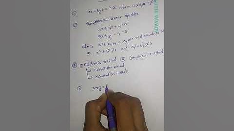 IIT Foundation class 8  video -1 (Linear equation)