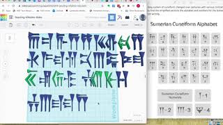 Sumerian Alphabet 3D Print