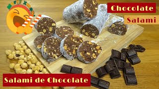 Salami de Chocolate / Chocolate Salami / Rico y fácil! 🤩 SIN HORNO #55