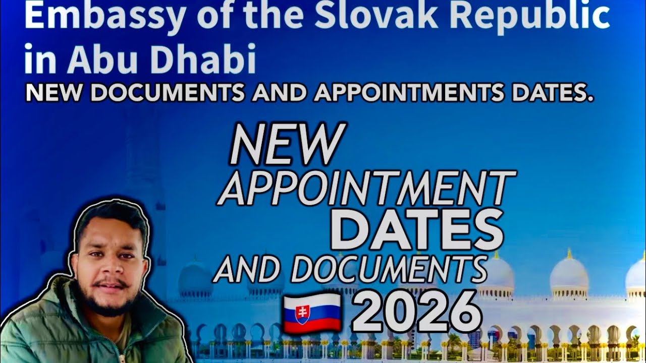🇸🇰 SLOVAKIA Embassy In ABU DHABI 2026 | New Update 2026 | APPOINTMENT BOOKING NEW UPDATE 2026