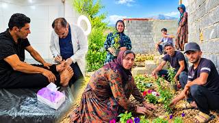 🌹 The life of Ali and Farzaneh | Planting saplings and the story of Ali's treatment ❤️🌱