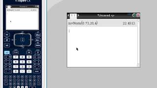TI-Nspire CX: Normal Probability k values