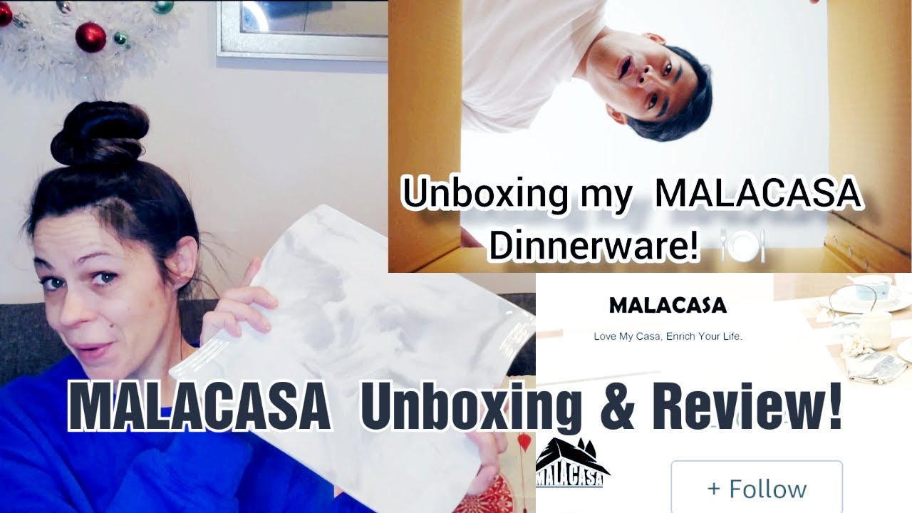 unboxing my MALACASA dinnerware!!