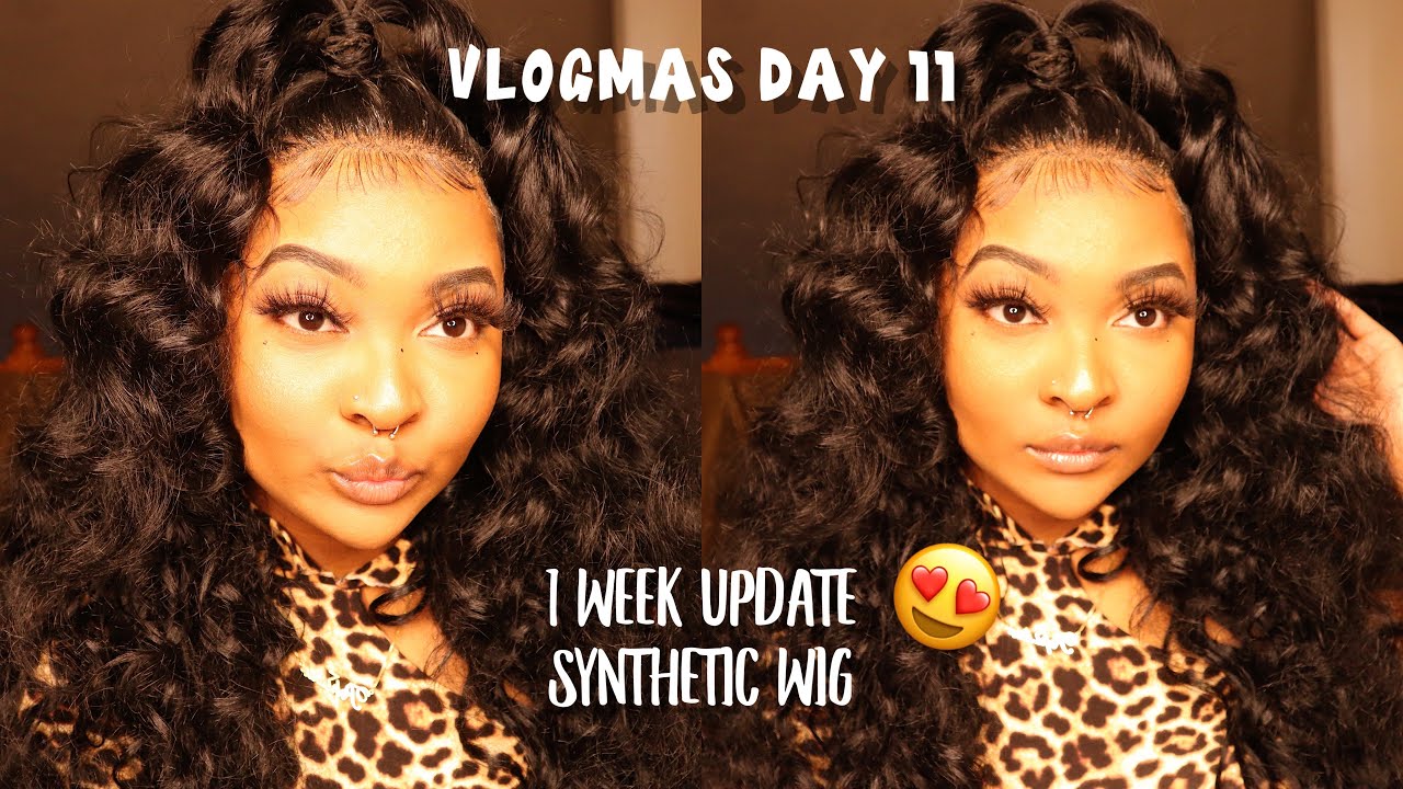 Tress 21 Curly Synthetic Wig 1 Week Review | vlogmas day 11