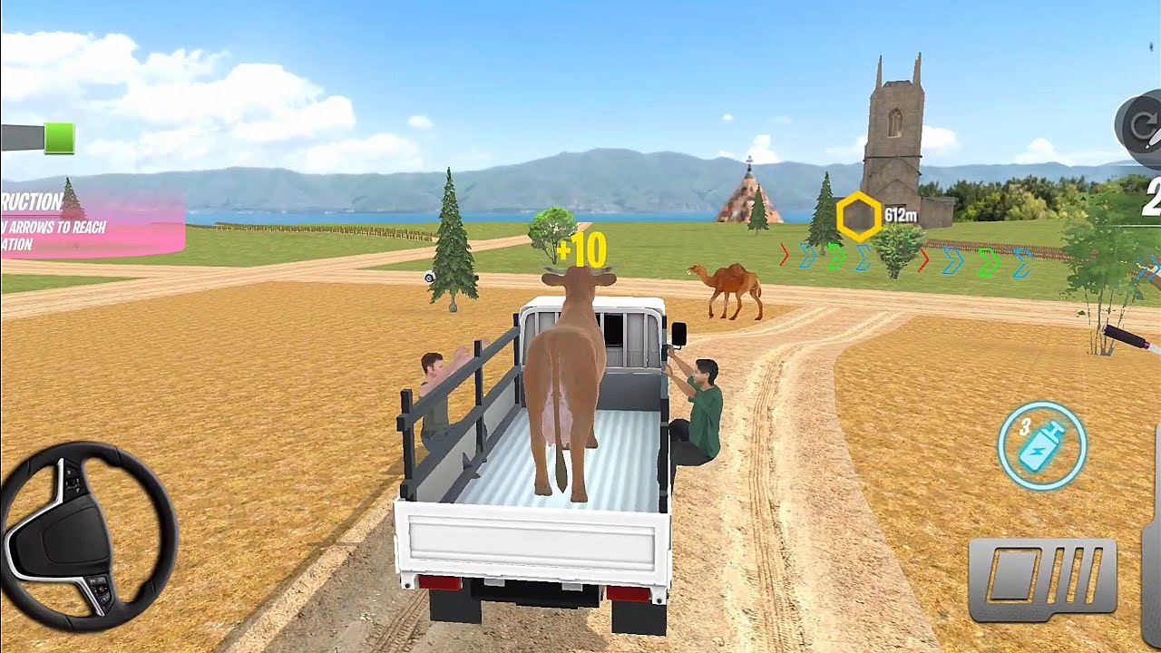 Big Cow 🐄 Delivery For Kid | Farm Game Simulator 🎮 Mobile Gameplay 