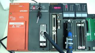 Mitsubishi Electric A2SHCPU CPU unit 動作確認 - YouTube